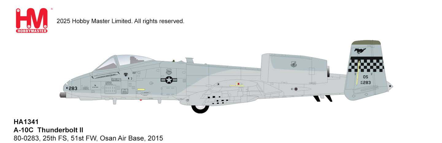 HOBBY MASTER A-10C THUNDERBOLT II 80-0283 25TH FS 51ST FW OSAN AIR BASE 2015